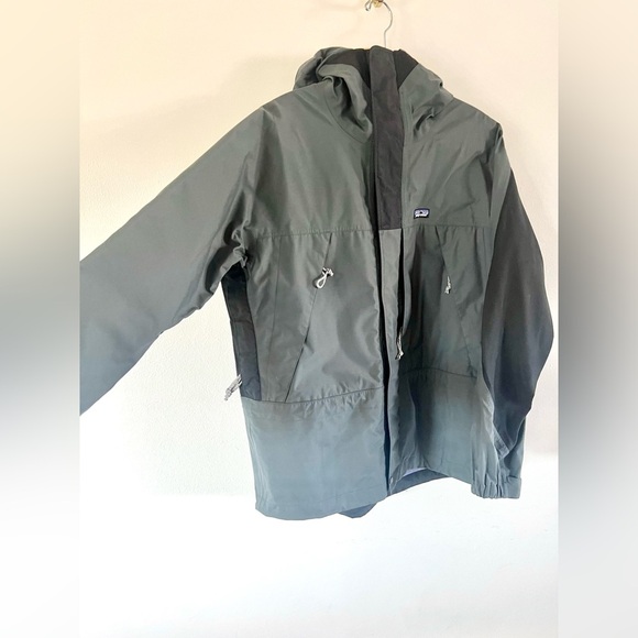 Patagonia Vintage 90s Stretch Triolet Jacket Gray Nylon Waterproof Size Small - Picture 2 of 15